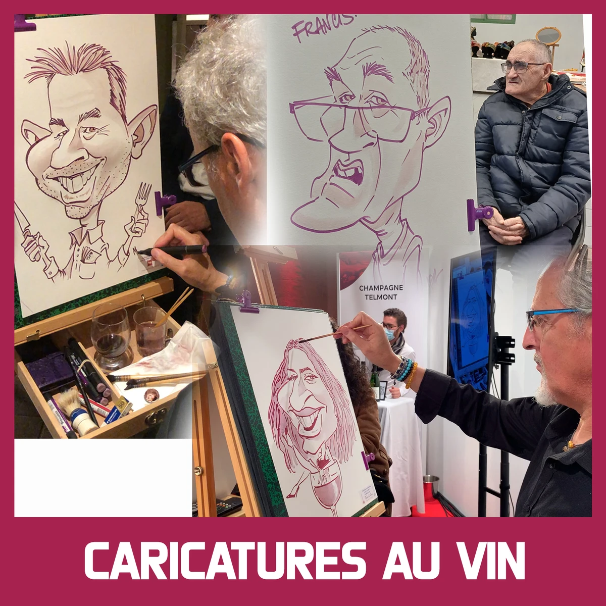 Caricatures au vin
