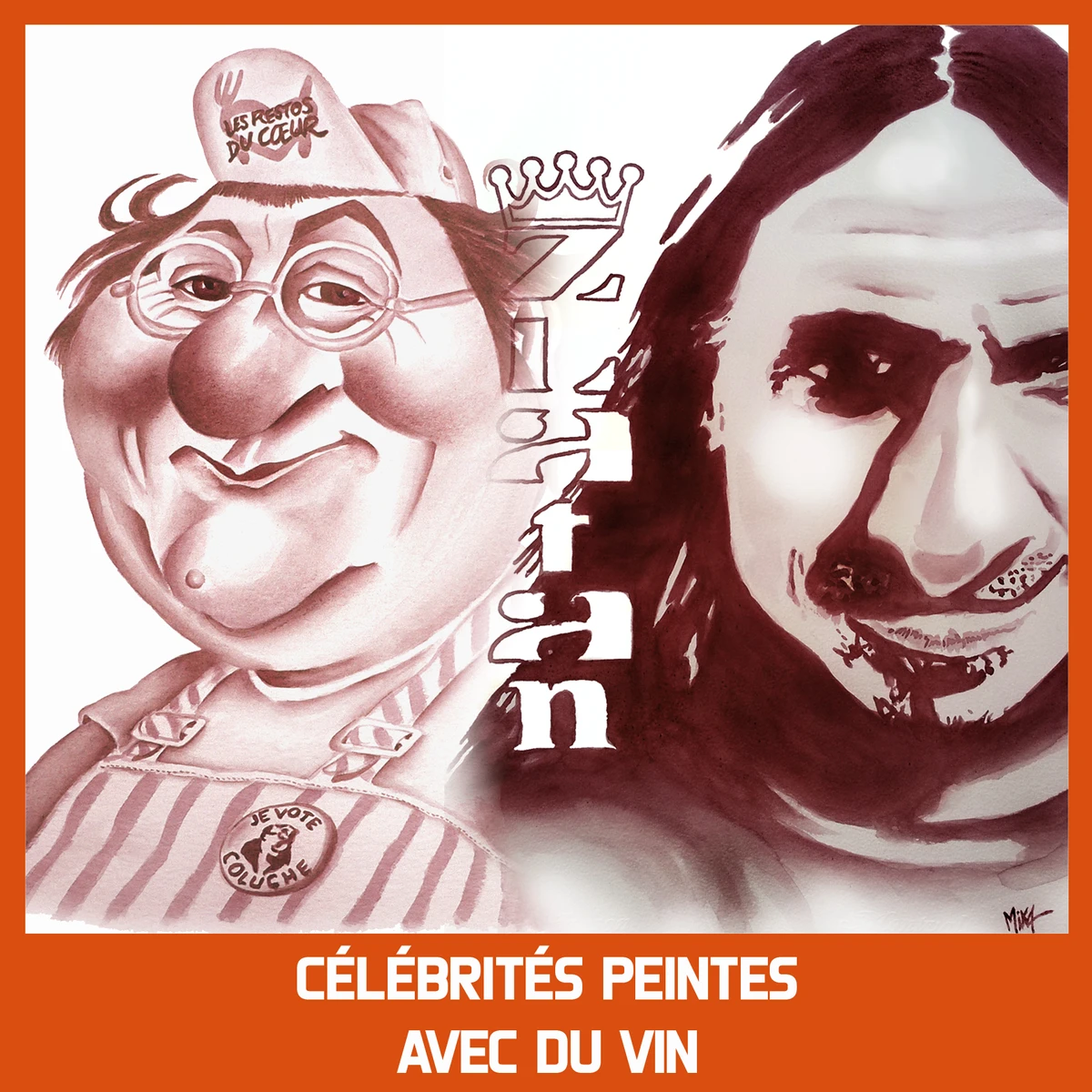 Celebrites Peintes Au Vin