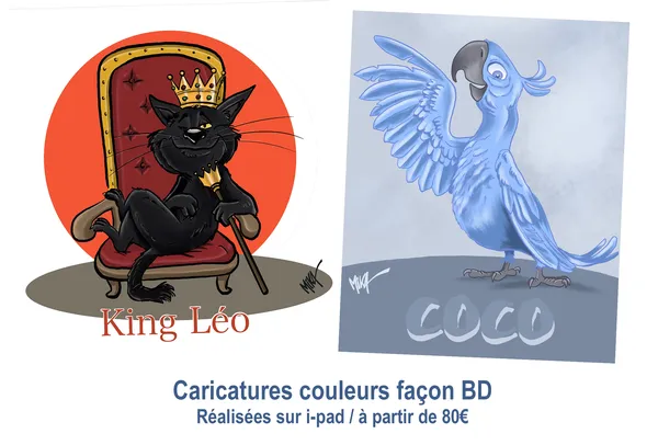 Caricature & portraits à partir de photos