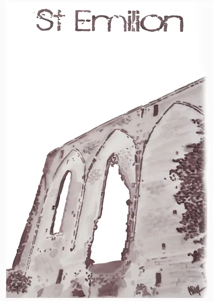 St Émilion : la muraille