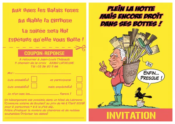 Flyers Cartes anniv, cartes visites